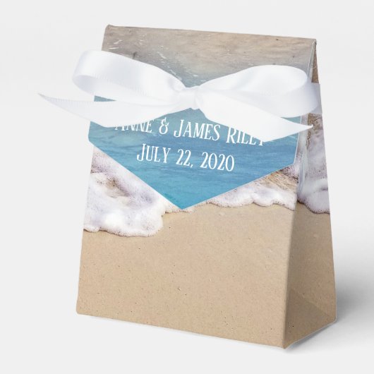 Tropisch oceaanstrand bedankdoosjes (Voorkant Zijde)