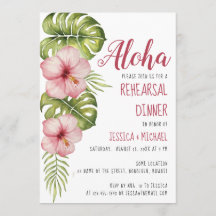 Tropisch Oefendiner  Aloha Bloemenaquarel