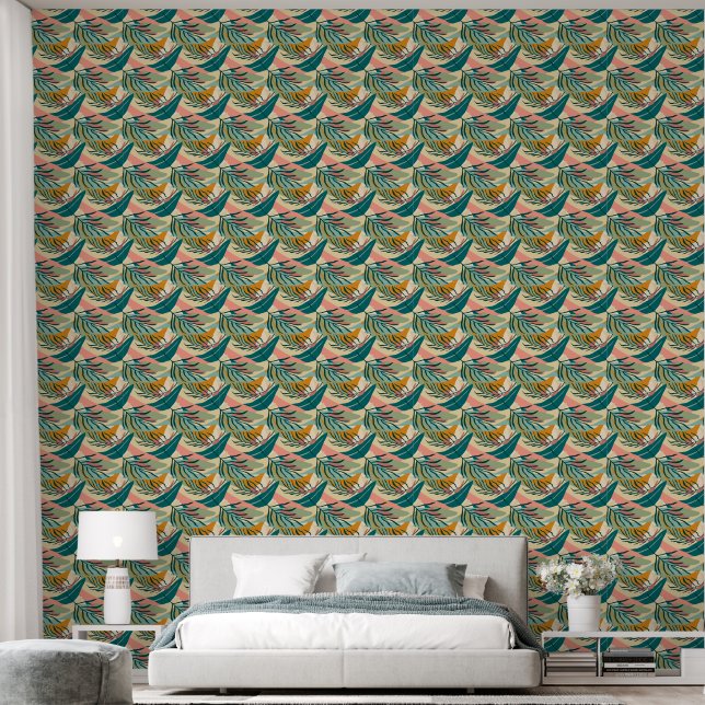 Tropisch Oerwoud 5 Wallpaper Behang (Slaapkamer)