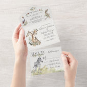 Tropisch Oerwoud All In One Uitnodiging (Afscheurbaar)