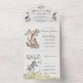 Tropisch Oerwoud All In One Uitnodiging (Binnen)