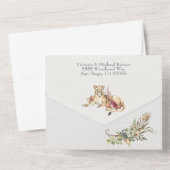 Tropisch Oerwoud All In One Uitnodiging (Achterkant)