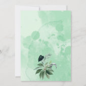 Tropisch Oerwoud Animal Safari Baby shower Kaart (Achterkant)