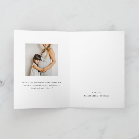 Tropisch Oerwoud Baby Dieren | BABY SHOWER Bedankkaart (Binnen)