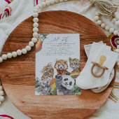 Tropisch Oerwoud Baby Dieren | BABY SHOWER Kaart