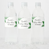Tropisch Oerwoud Baby shower Waterfleswikkelaar Waterfles Etiket (Flessen)