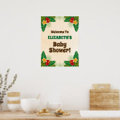 Tropisch Oerwoud Baby shower Welkomstteken Poster (Keuken)