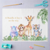 Tropisch Oerwoud Babydieren Tissuepapier (Craft)