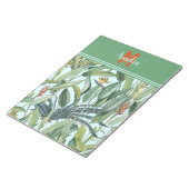 Tropisch Oerwoud Banana Tree Strelitzia Monogram Notitieblok (Schuin)