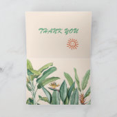 Tropisch Oerwoud bananenboom Strelitzia Dank u wel Kaart (Binnen)