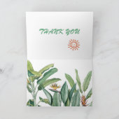 Tropisch Oerwoud bananenboom Strelitzia Dank u wel Kaart (Binnen)