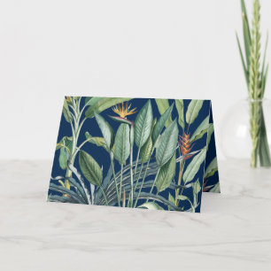 Tropisch Oerwoud bananenboom Strelitzia Dank u wel Kaart