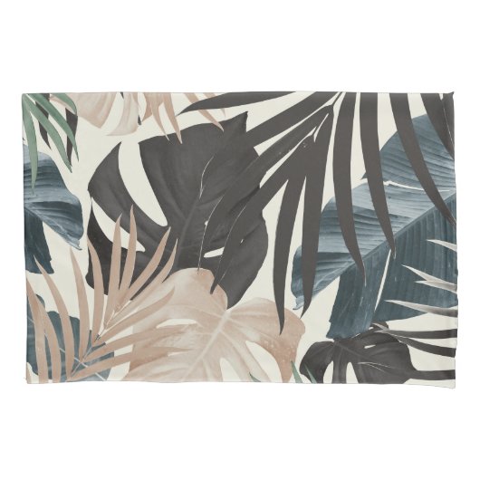 Tropisch Oerwoud blad patroon #20 (herfstkleuren) Kussensloop (Voorkant)