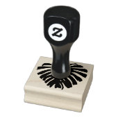 Tropisch Oerwoud Blad Silhouet Rubberstempel (Stempel)