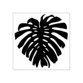 Tropisch Oerwoud Blad Silhouet Rubberstempel (Afrduk)