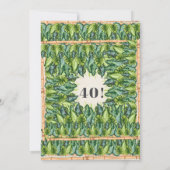 Tropisch Oerwoud Bladeren & Bamboe Botanische Verj Kaart (Achterkant)