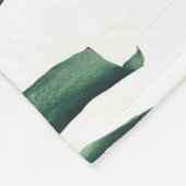 Tropisch Oerwoud bladeren bloemenachtergrond Fleece Deken (Hoek)