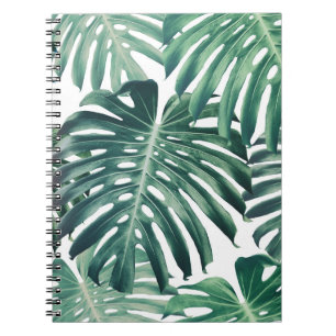 Tropisch Oerwoud bladeren bloemenachtergrond Notitieboek