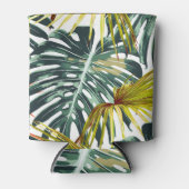  tropisch Oerwoud bladeren patroon Blikjeskoeler (Voorkant)