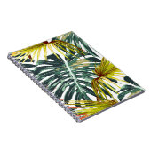 tropisch Oerwoud bladeren patroon Notitieboek (Rechterzijde)