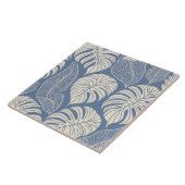 Tropisch oerwoud bladeren tegeltje (Zijkant)