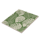 Tropisch oerwoud bladeren tegeltje (Zijkant)