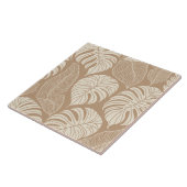 Tropisch oerwoud bladeren tegeltje (Zijkant)