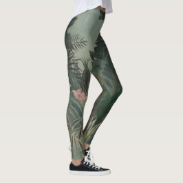 Tropisch Oerwoud bloemen Floral Rousseau Painting Leggings