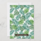 Tropisch Oerwoud bos Baby Parrot Aqiqah Kaart (Achterkant)