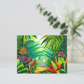 Tropisch oerwoud briefkaart (Staand voorkant)