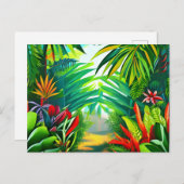 Tropisch oerwoud briefkaart (Voorkant / Achterkant)