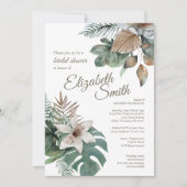 Tropisch Oerwoud Bruidsdouche Uitnodiging (Voorkant)