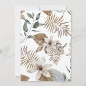 Tropisch Oerwoud Bruidsdouche Uitnodiging (Achterkant)