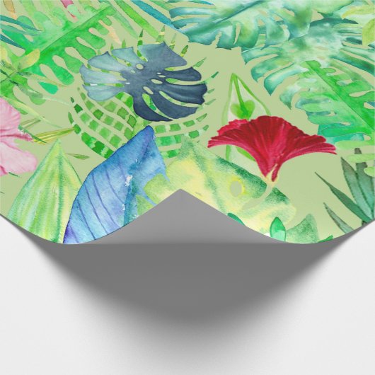 tropisch oerwoud cadeaupapier (Hoek)