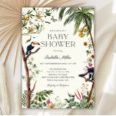 Tropisch Oerwoud Dieren Jongen Baby shower Kaart