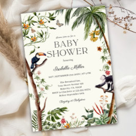 Tropisch Oerwoud Dieren Jongen Baby shower Kaart