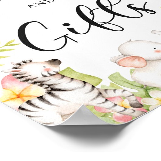 Tropisch Oerwoud Dieren Wilde Kaarten en Gifts-tek Poster (Hoek)