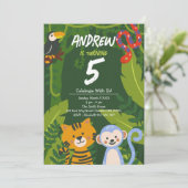 Tropisch Oerwoud Dierendagenonderzoek Kaart (Staand voorkant)