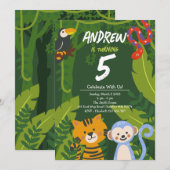 Tropisch Oerwoud Dierendagenonderzoek Kaart (Voorkant / Achterkant)