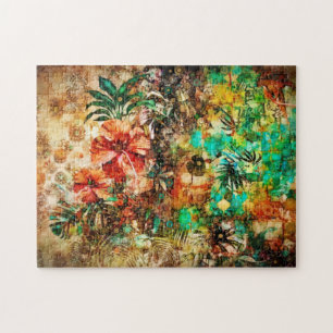 Tropisch Oerwoud Floral Hibiscus Legpuzzel