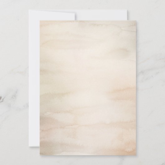 Tropisch Oerwoud Foliage Boho Baby shower Kaart (Achterkant)