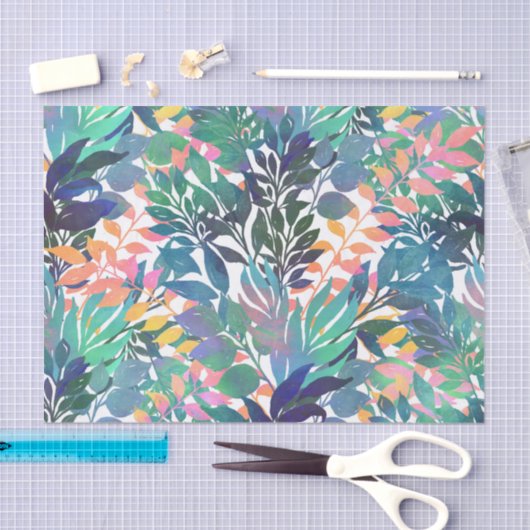 Tropisch Oerwoud Foliage Waterverf groen Tissuepapier (Craft)