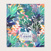 Tropisch Oerwoud Foliage Waterverf groen Visitekaartje (Buitenkant ongevouwen)