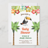 Tropisch Oerwoud Forest Toucan Baby shower Kaart (Voorkant)