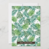 Tropisch Oerwoud Forest Toucan Baby shower Kaart (Achterkant)