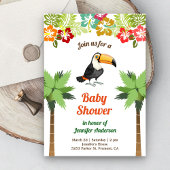 Tropisch Oerwoud Forest Toucan Baby shower Kaart