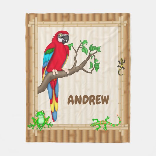 Tropisch Oerwoud - Gepersonaliseerde deken (Voorkant)