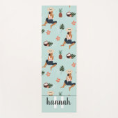 Tropisch Oerwoud Greenery Pineapple Coconut Yogamat (Voorkant)