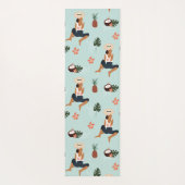 Tropisch Oerwoud Greenery Pineapple Coconut Yogamat (Achterkant)