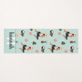 Tropisch Oerwoud Greenery Pineapple Coconut Yogamat (Voorkant (horizontaal))